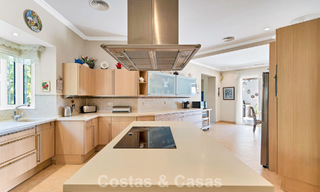 Stately luxury Andalusian-style mansion with sea views in Nueva Andalucia's golf valley, Marbella 779172 