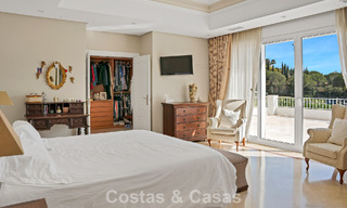 Stately luxury Andalusian-style mansion with sea views in Nueva Andalucia's golf valley, Marbella 779185 
