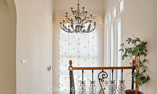 Stately luxury Andalusian-style mansion with sea views in Nueva Andalucia's golf valley, Marbella 779191 
