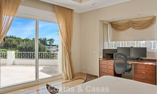 Stately luxury Andalusian-style mansion with sea views in Nueva Andalucia's golf valley, Marbella 779193 