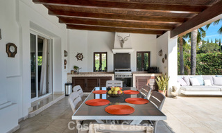 Stately luxury Andalusian-style mansion with sea views in Nueva Andalucia's golf valley, Marbella 779211 