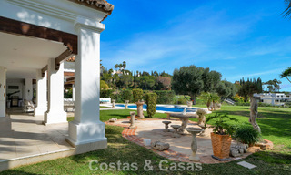 Stately luxury Andalusian-style mansion with sea views in Nueva Andalucia's golf valley, Marbella 779214 