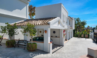 Stately luxury Andalusian-style mansion with sea views in Nueva Andalucia's golf valley, Marbella 779218 