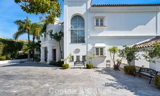 Stately luxury Andalusian-style mansion with sea views in Nueva Andalucia's golf valley, Marbella 779219 