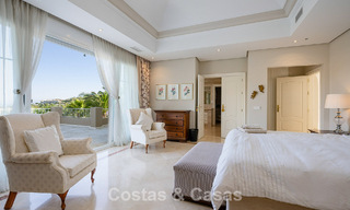 Stately luxury Andalusian-style mansion with sea views in Nueva Andalucia's golf valley, Marbella 779221 