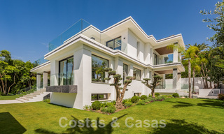 New, modernist designer villa for sale with golf course views in a golf resort, Marbella - Benahavis 55431 