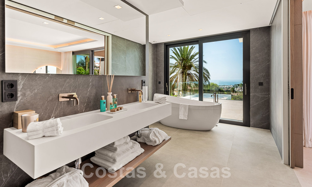 New, modernist designer villa for sale with golf course views in a golf resort, Marbella - Benahavis 55483