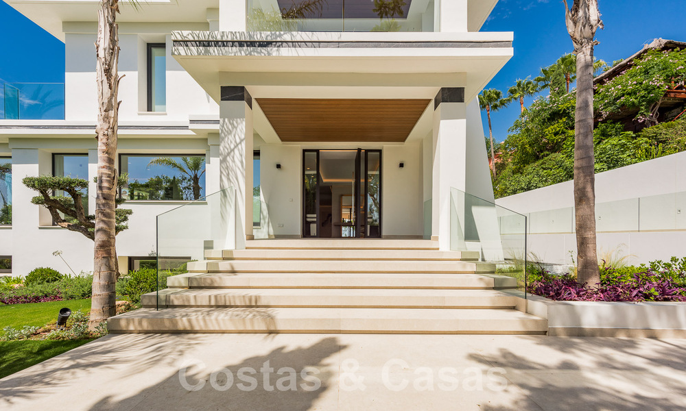 New, modernist designer villa for sale with golf course views in a golf resort, Marbella - Benahavis 55505