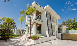 New, modernist designer villa for sale with golf course views in a golf resort, Marbella - Benahavis 55506 