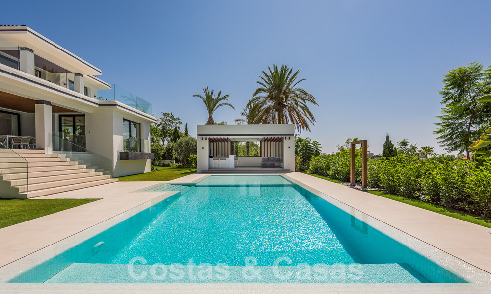 New, modernist designer villa for sale with golf course views in a golf resort, Marbella - Benahavis 55509