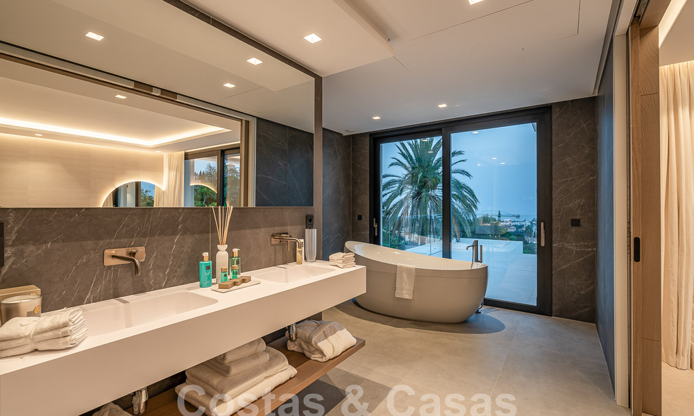 New, modernist designer villa for sale with golf course views in a golf resort, Marbella - Benahavis 55515
