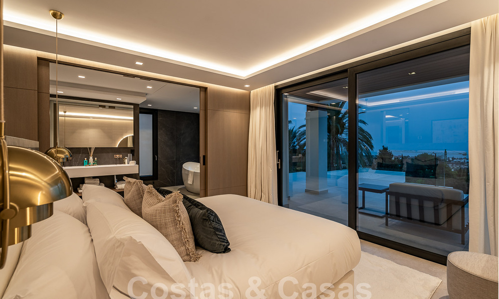 New, modernist designer villa for sale with golf course views in a golf resort, Marbella - Benahavis 55520
