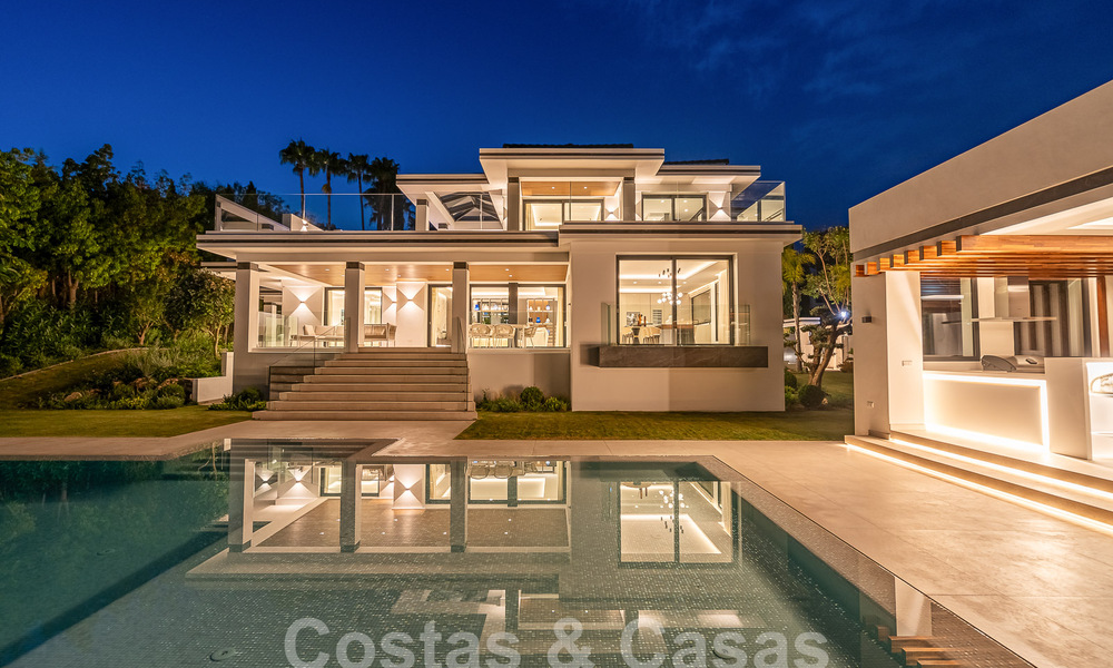 New, modernist designer villa for sale with golf course views in a golf resort, Marbella - Benahavis 55548
