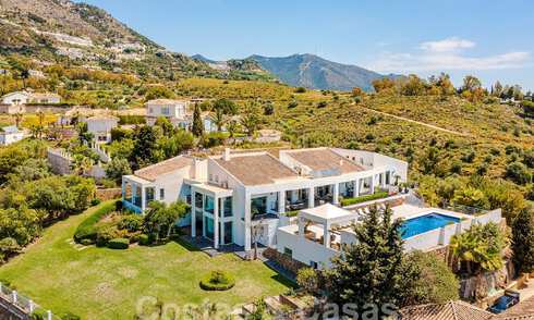 Spacious luxury villa for sale with panoramic sea views on a large plot in Mijas, Costa del Sol 55580