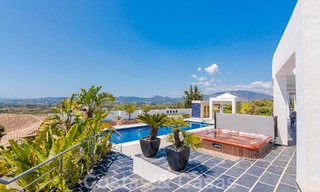 Spacious luxury villa for sale with panoramic sea views on a large plot in Mijas, Costa del Sol 55609 