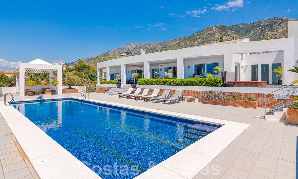 Spacious luxury villa for sale with panoramic sea views on a large plot in Mijas, Costa del Sol 55611