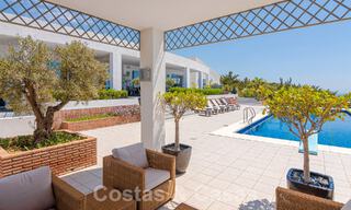 Spacious luxury villa for sale with panoramic sea views on a large plot in Mijas, Costa del Sol 55612 
