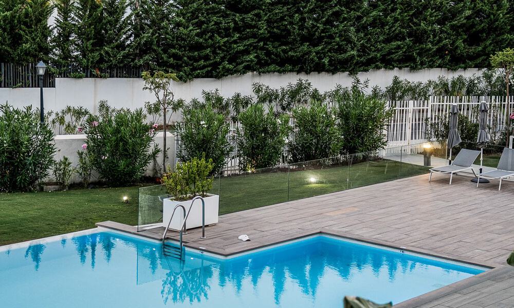 Luxurious, modern, ground floor apartment for sale with private heated pool and sea views, in Marbella - Benahavis 55647