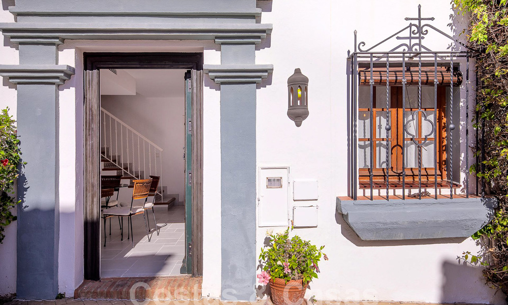 Beautiful, picturesque house for sale immersed in Andalusian charm a stone's throw from the beach in Guadalmina Baja, Marbella 55380