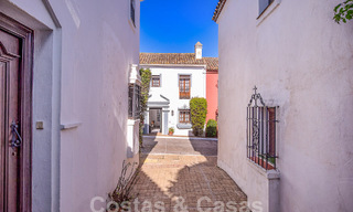 Beautiful, picturesque house for sale immersed in Andalusian charm a stone's throw from the beach in Guadalmina Baja, Marbella 55386 