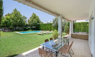 Mediterranean single-storey luxury villa for sale in a gated and secure residential area on the Golden Mile in Marbella 55743 