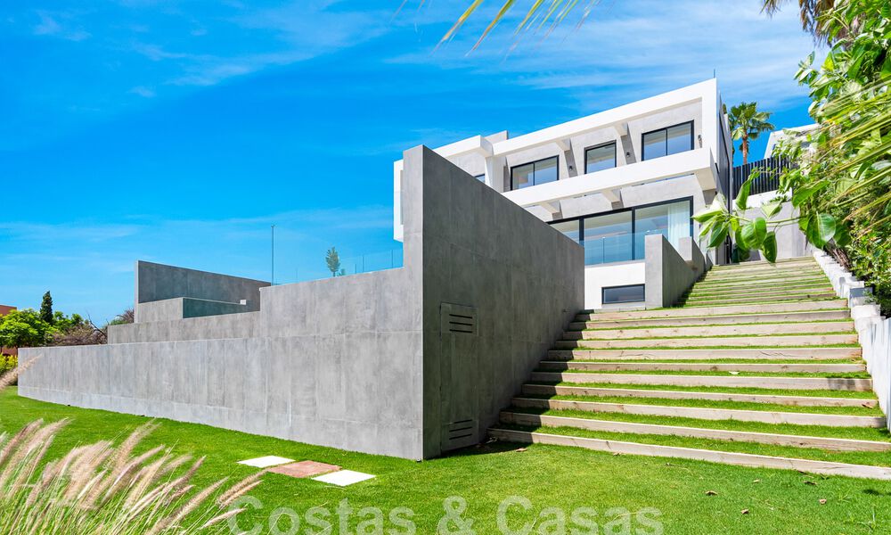 New, modernist designer villa for sale with stunning sea views in five-star golf resort in Marbella - Benahavis 55822