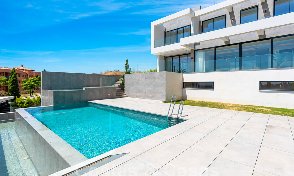 New, modernist designer villa for sale with stunning sea views in five-star golf resort in Marbella - Benahavis 55833