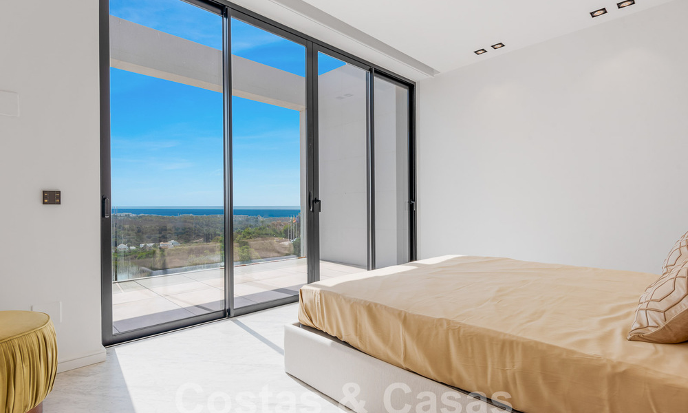 New, modernist designer villa for sale with stunning sea views in five-star golf resort in Marbella - Benahavis 55850