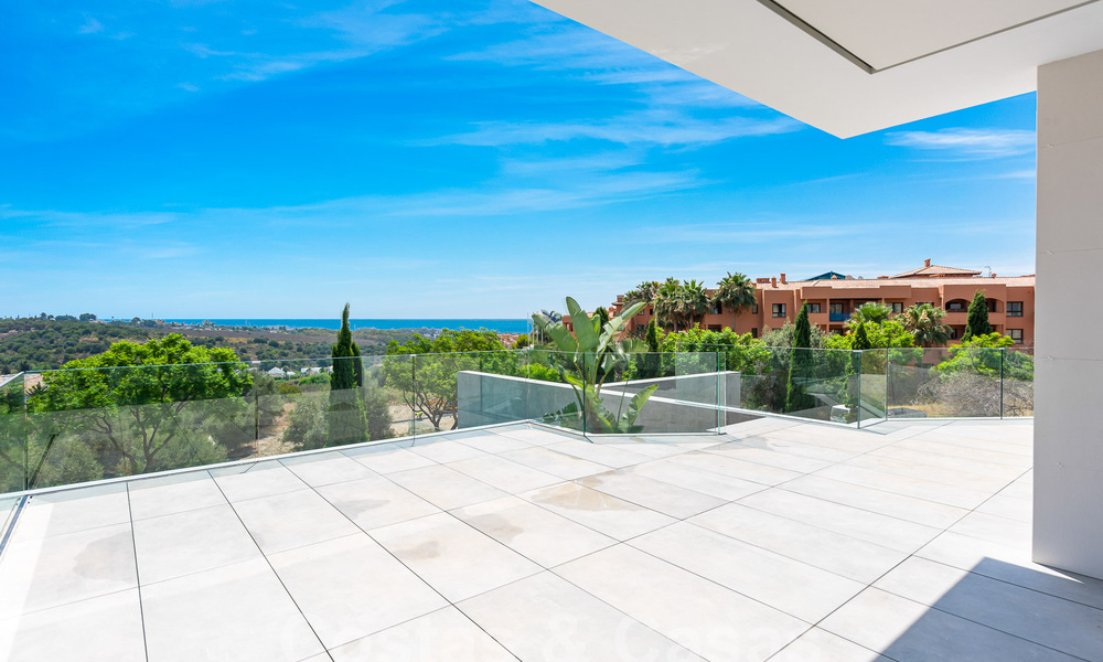 New, modernist designer villa for sale with stunning sea views in five-star golf resort in Marbella - Benahavis 55890