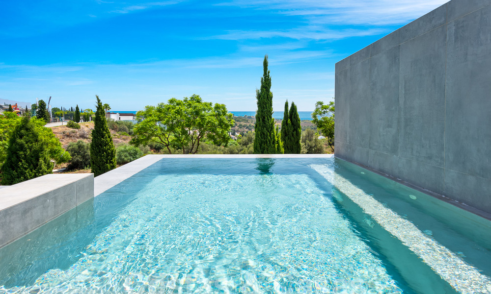 New, modernist designer villa for sale with stunning sea views in five-star golf resort in Marbella - Benahavis 55896