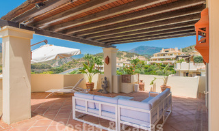 Luxurious duplex penthouse for sale in gated complex adjacent to golf course in Marbella - Benahavis 56015 