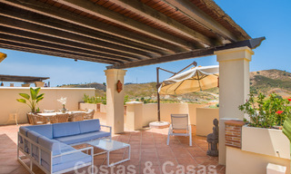 Luxurious duplex penthouse for sale in gated complex adjacent to golf course in Marbella - Benahavis 56038 