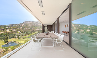 Move-in ready, ultra-modern luxury villa for sale on frontline golf in the prestigious Marbella Club Golf Resort in Benahavis 56135 