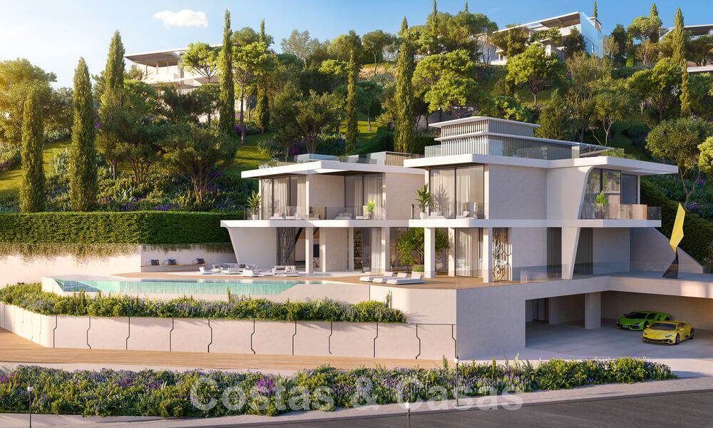 New, architectural luxury villas for sale inspired by Lamborghini in a gated resort in the hills of Marbella - Benahavis 55917