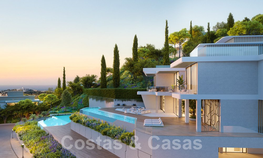 New, architectural luxury villas for sale inspired by Lamborghini in a gated resort in the hills of Marbella - Benahavis 55922