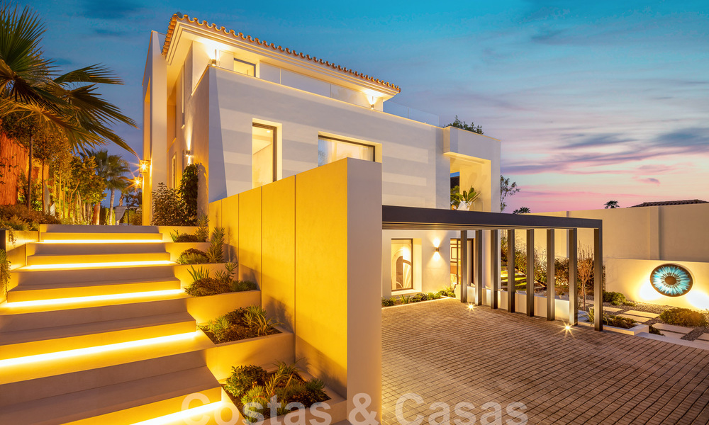 Superior renovated modern-style villa for sale in the heart of Nueva Andalucia' golf valley, Marbella 56041