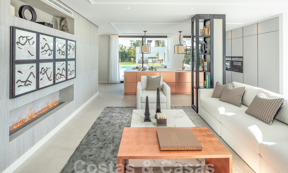 Superior renovated modern-style villa for sale in the heart of Nueva Andalucia' golf valley, Marbella 56054