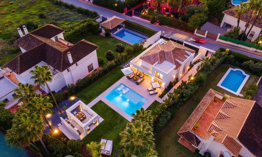 Superior renovated modern-style villa for sale in the heart of Nueva Andalucia' golf valley, Marbella 56070