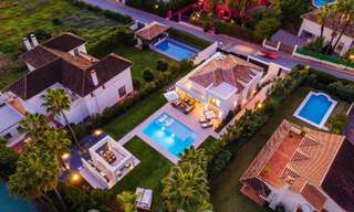 Superior renovated modern-style villa for sale in the heart of Nueva Andalucia' golf valley, Marbella 56070 