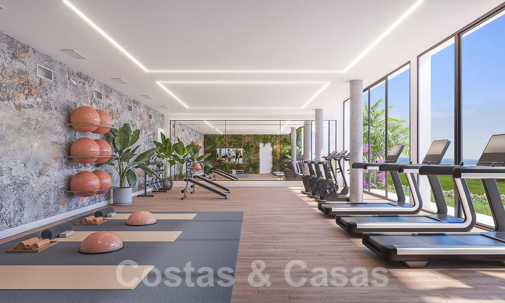 New development consisting of townhouses for sale, a stone's throw from the Golf Club in Mijas Costa, Costa del Sol 55617