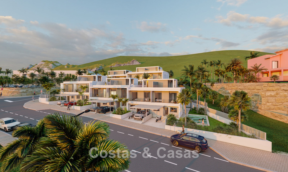 New development of 10 boutique homes for sale with stunning golf and sea views and private pool west of Estepona town centre 56287