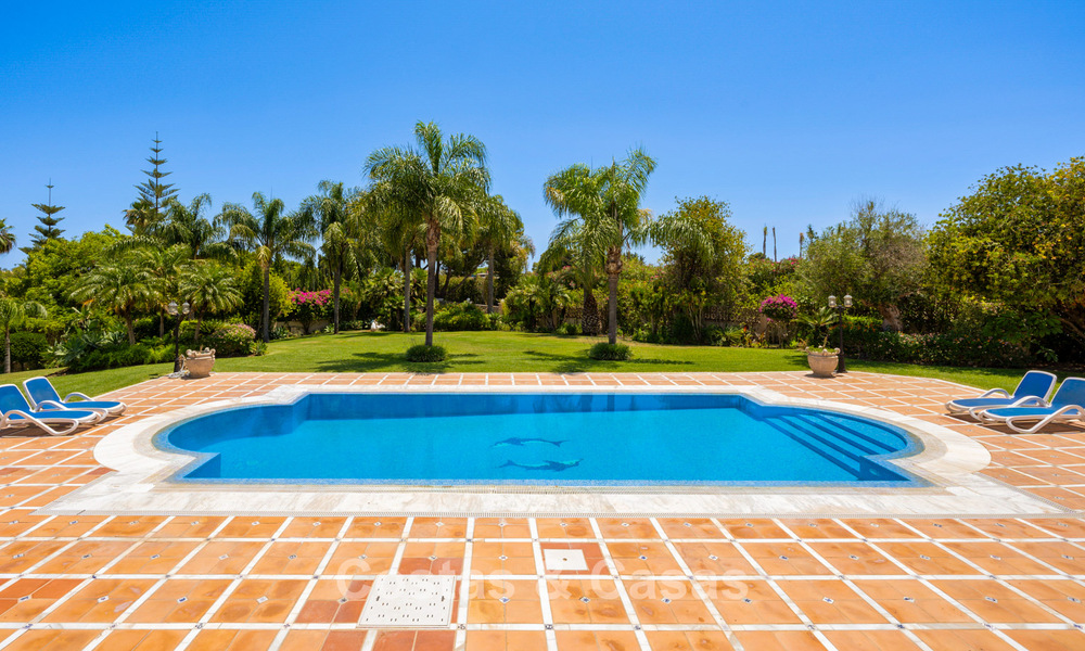 Luxury Andalusian-style villa surrounded by greenery on a large plot in Marbella - Estepona 56305