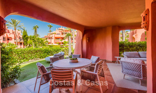 Luxury garden apartment for sale in a frontline beach complex on the New Golden Mile between Marbella and Estepona centre 56611 