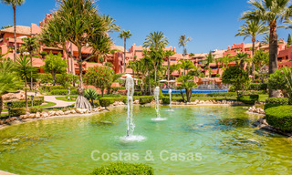 Luxury garden apartment for sale in a frontline beach complex on the New Golden Mile between Marbella and Estepona centre 56635 