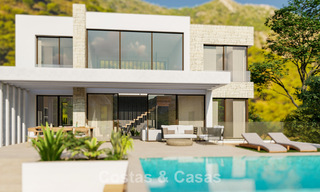 Energy efficient luxury villa off plan for sale with panoramic sea views in Mijas, Costa del Sol 56244 