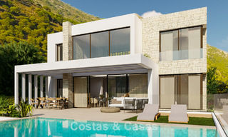 Energy efficient luxury villa off plan for sale with panoramic sea views in Mijas, Costa del Sol 56245 