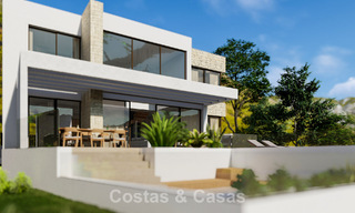 Energy efficient luxury villa off plan for sale with panoramic sea views in Mijas, Costa del Sol 56246 