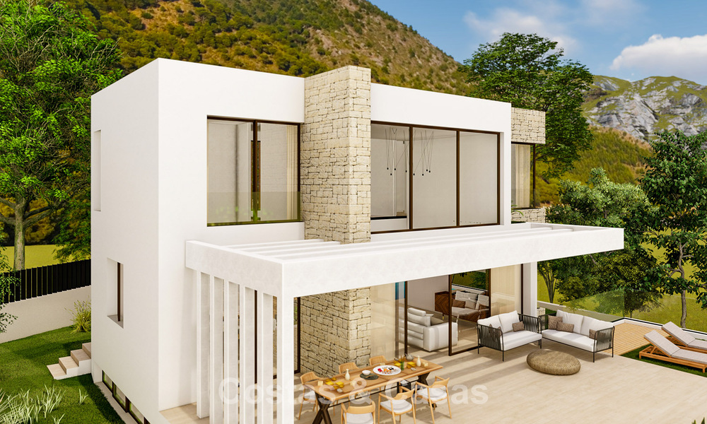 Energy efficient luxury villa off plan for sale with panoramic sea views in Mijas, Costa del Sol 56251