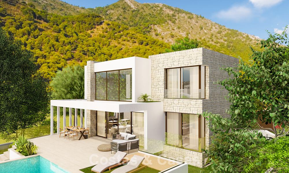 Energy efficient luxury villa off plan for sale with panoramic sea views in Mijas, Costa del Sol 56252