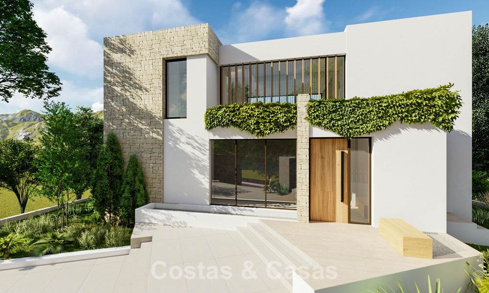 Energy efficient luxury villa off plan for sale with panoramic sea views in Mijas, Costa del Sol 56256